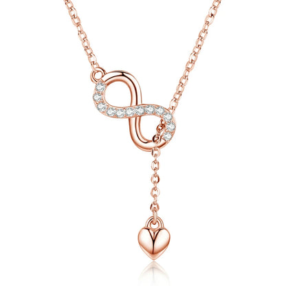 Elara Jewelry™ Eternal Love Infinity Necklace