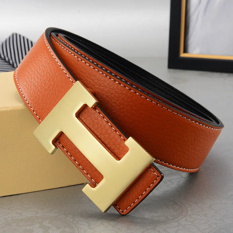 ÉlanBag™ Leather Buckle Metal Belt