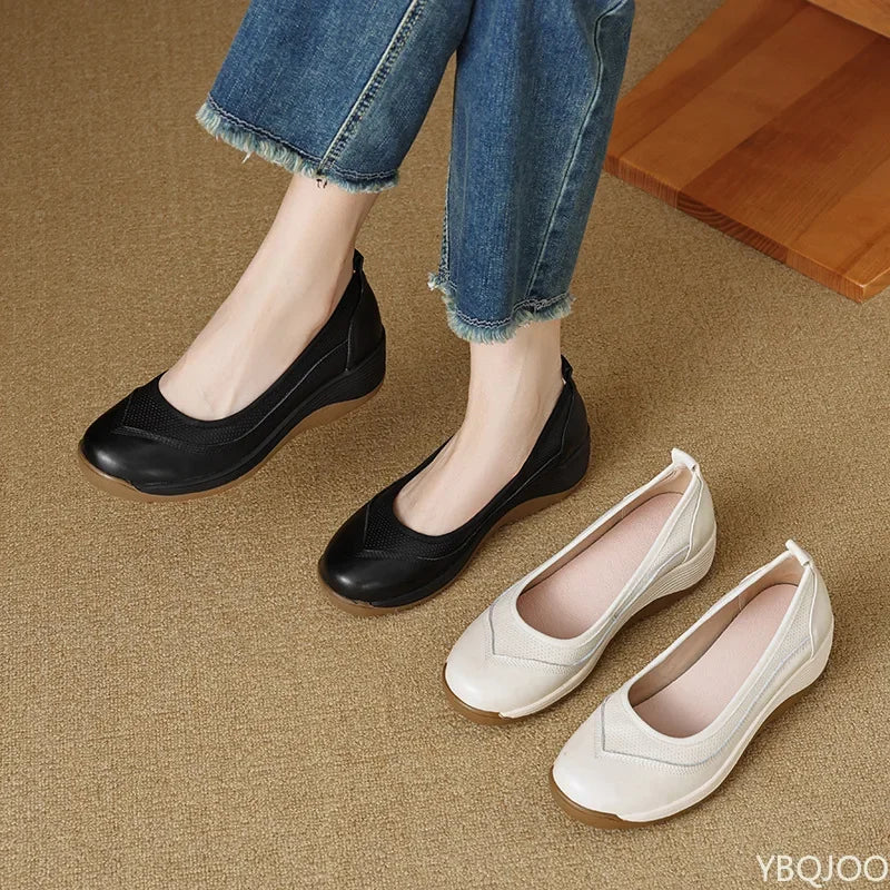 Solenne Shoes™ Round Toe Ladies Loafers