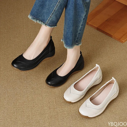 Solenne Shoes™ Round Toe Ladies Loafers