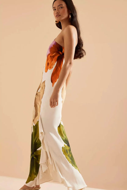 Amoura Dresses™ Irregular One Shoulder Printed Dress