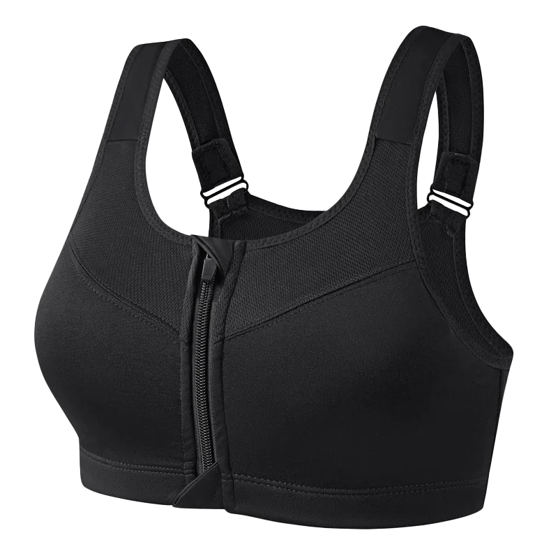 Power Sculpt Zip Bra
