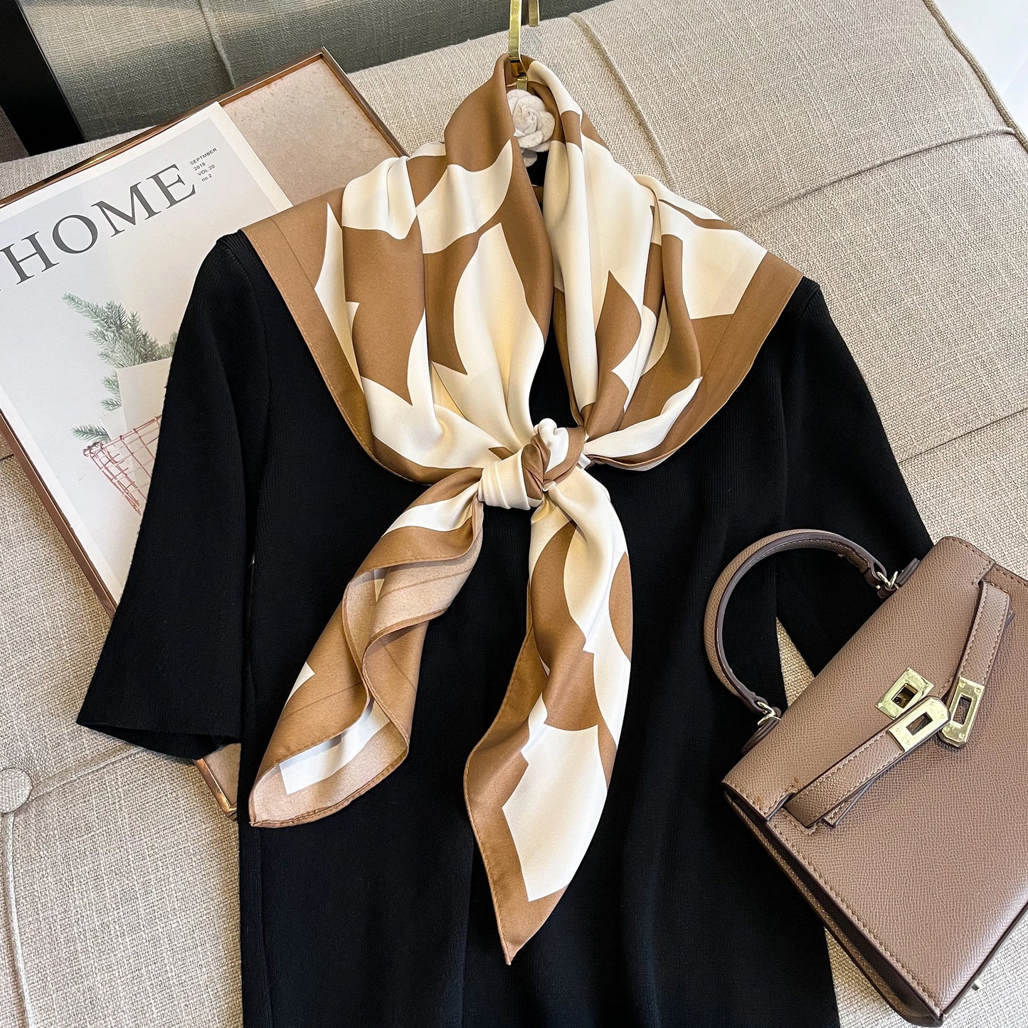 ผ้าพันคอซาตินสี่เหลี่ยมผู้หญิง SatinÉclat™