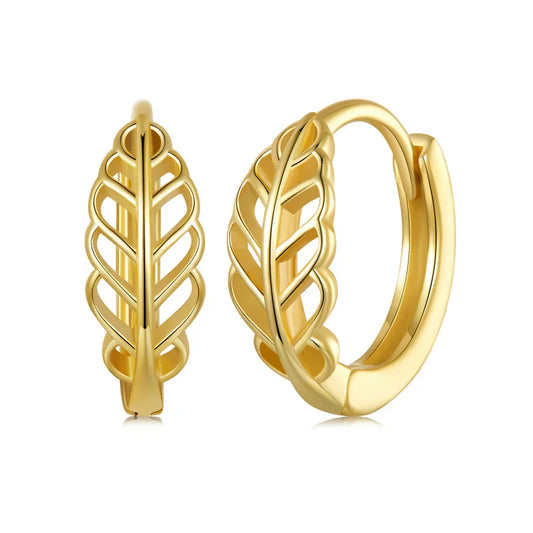 Brincos Elara Jewelry™ Aurelia Autumn Leaf