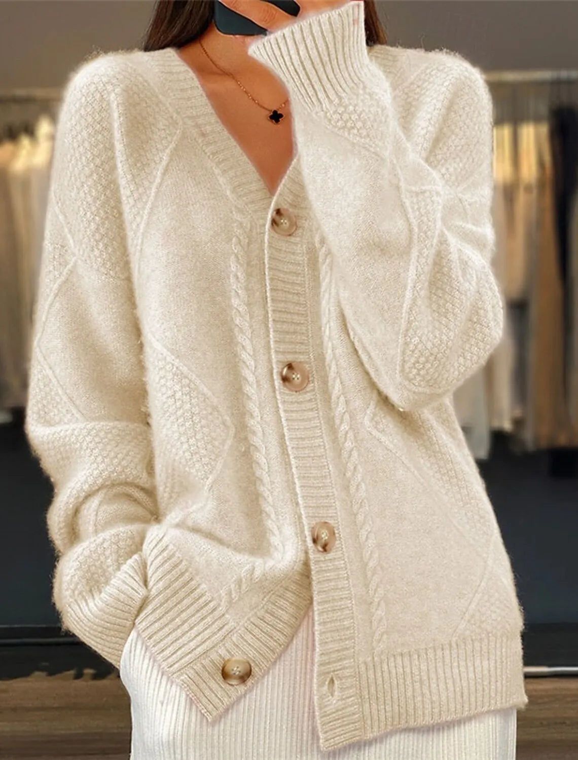 Lunara Winter™ Knitted Breasted Cardigan