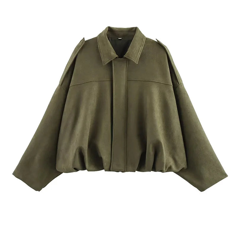 Lunara Winter™ Cropped Cape Sleeve Jacket