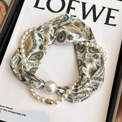 SatinÉclat™ Silk Thin Pearl Necklace