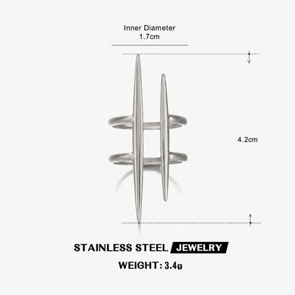 Elara Jewelry™ Abstrakter geometrischer Statement-Ring