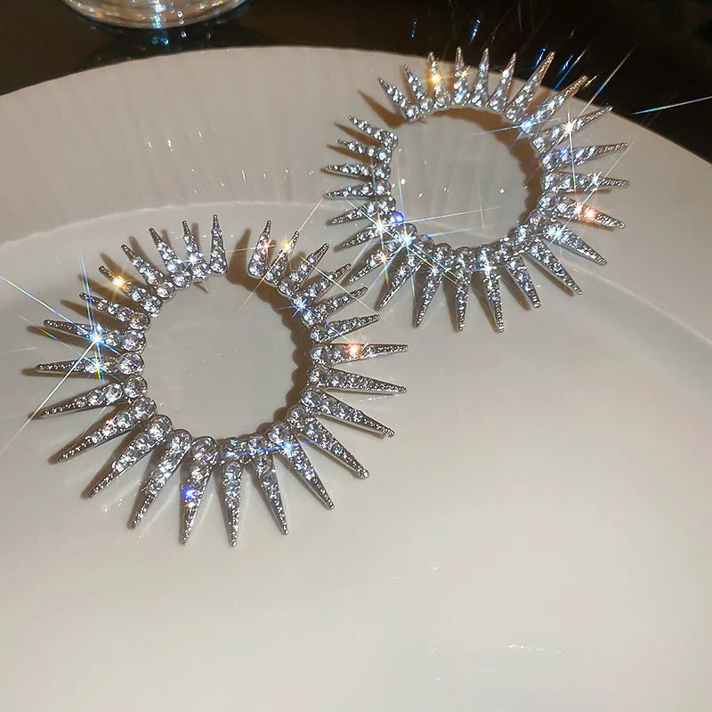 Elara Jewelry™ Iridescent Hoop Earrings