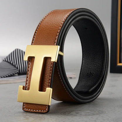 ÉlanBag™ Leather Buckle Metal Belt