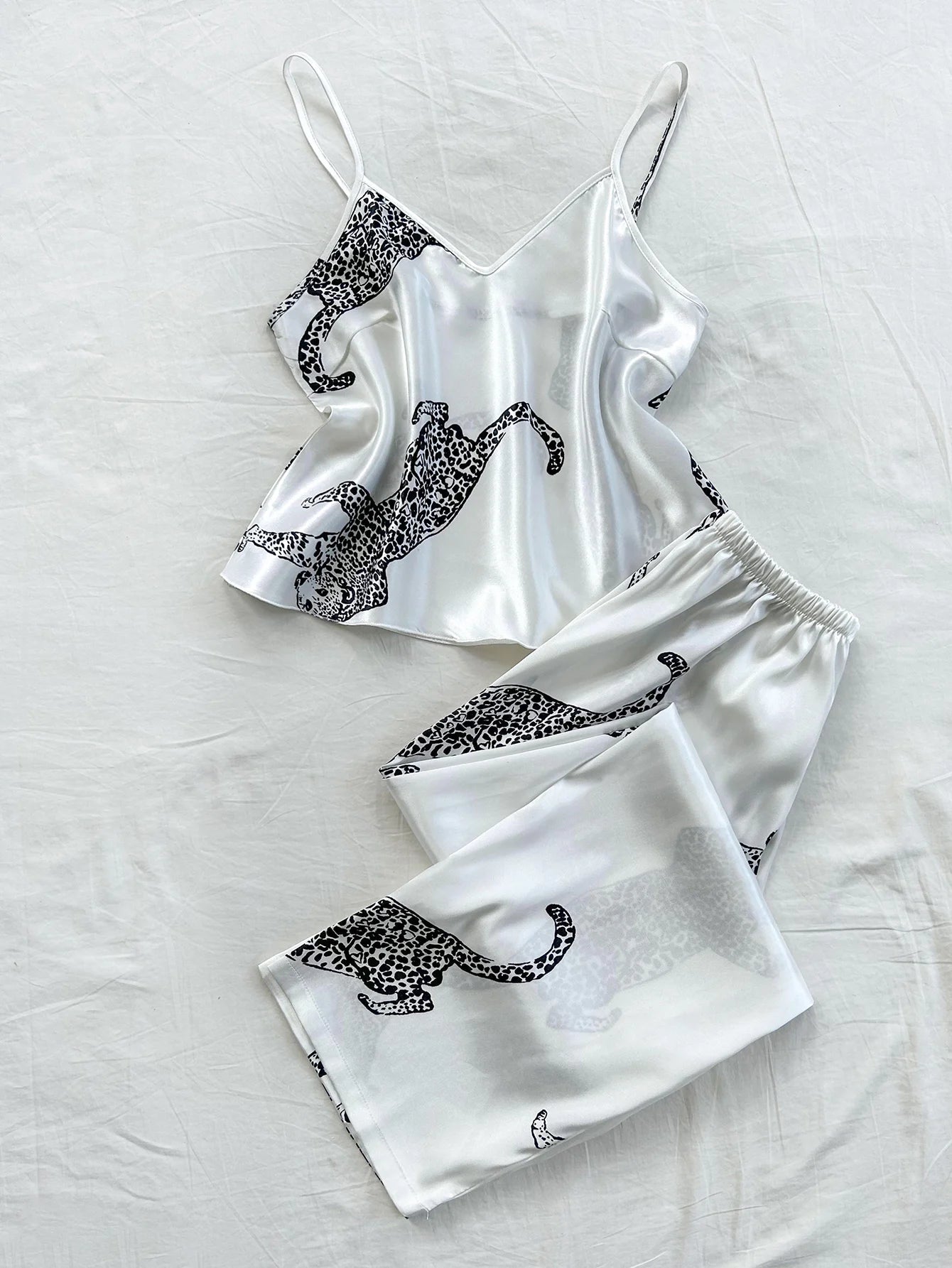 SatinÉclat™ Long Pants Pajama Set
