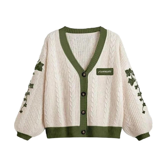 Lunara Winter™ Embroidered Button Cardigan