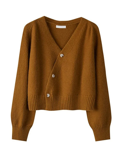 Cardigan à boutonnage diagonal et col en V Lunara Winter™