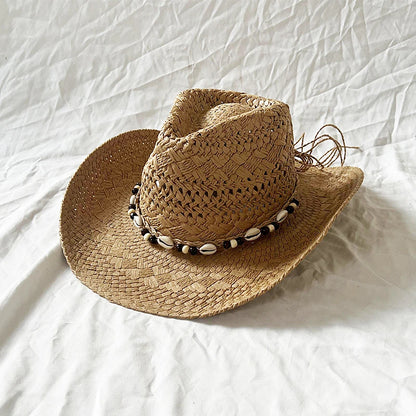 Chapéu de cowboy de palha SeaLure™ Luna Shell