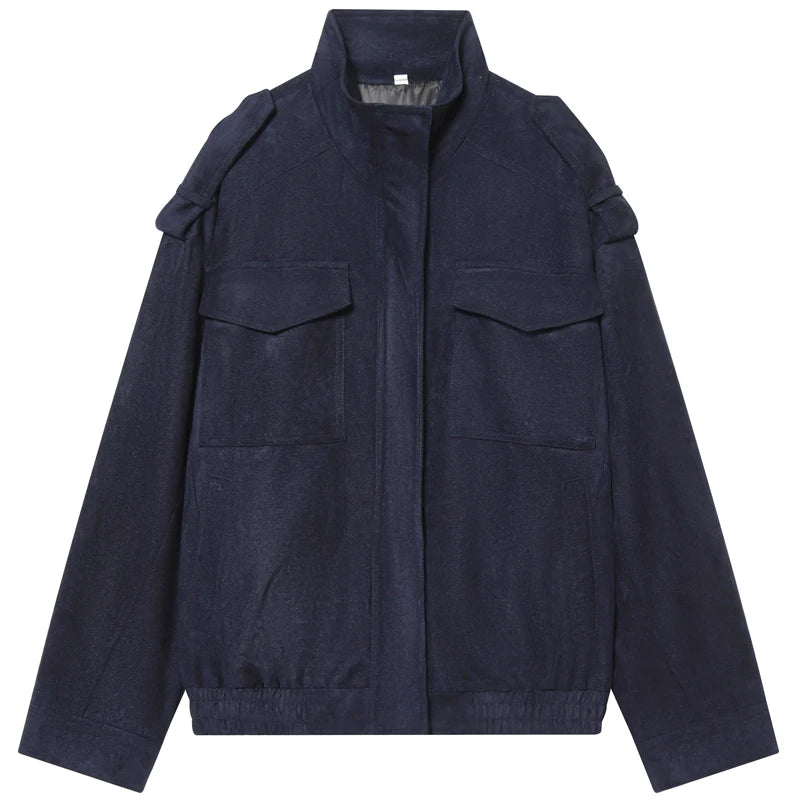 Lunara Winter™ Utility-Jacke aus Wildlederimitat