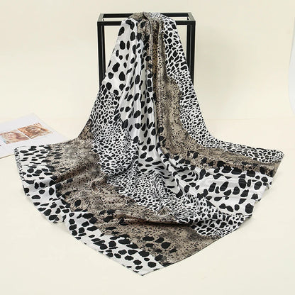 SatinÉclat™ Fashion Silk Square Scarf for Women