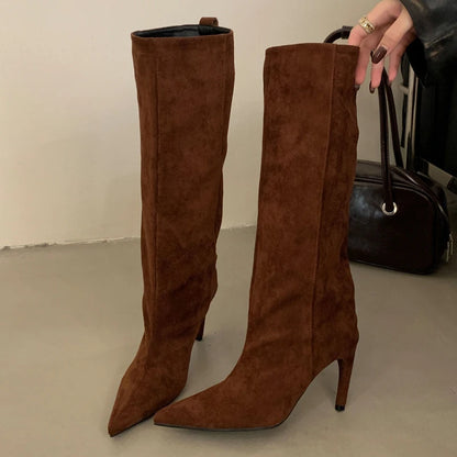 Solenne Shoes™ Suede Heel Boots