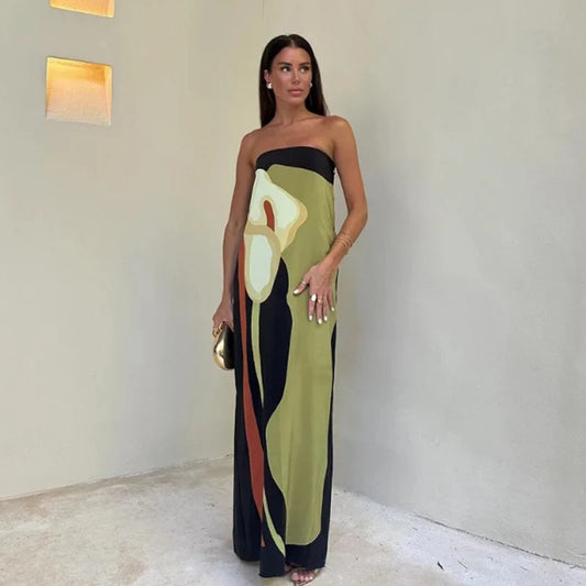 Amoura Dresses™ Flower Printed Long Dress