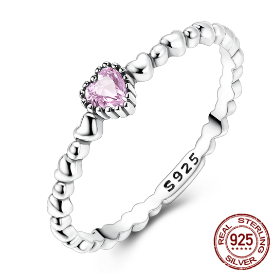 Elara Jewelry™ Rosé Eternelle Heart Ring