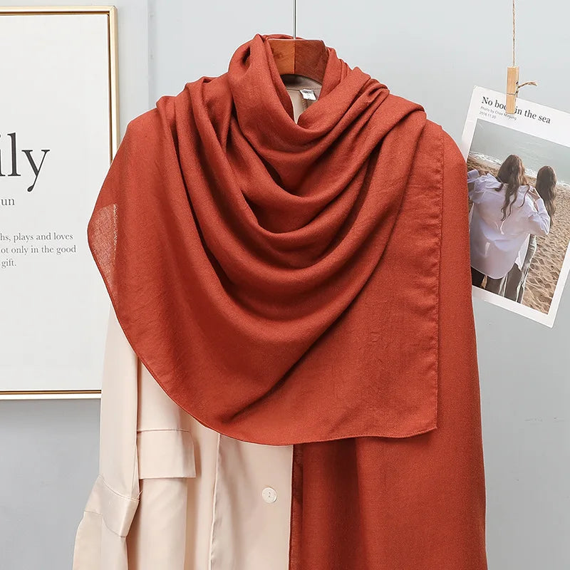 SatinÉclat™ Plain Solid Scarf for Women