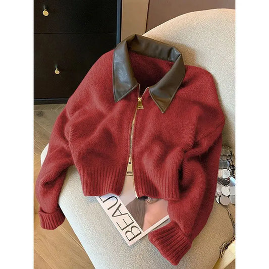 Lunara Winter™ Zipper Cropped Chic Cardigan