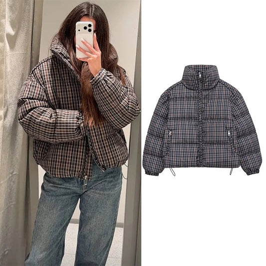 Lunara Winter™ Plaid Puffer Jacket