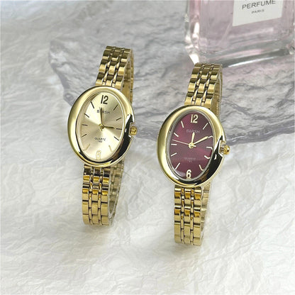 Velya Watches™ Luxuriöse ovale Damenuhr