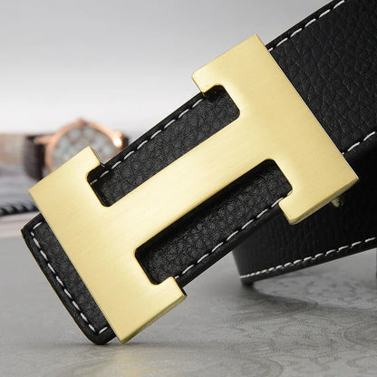 ÉlanBag™ Leather Buckle Metal Belt