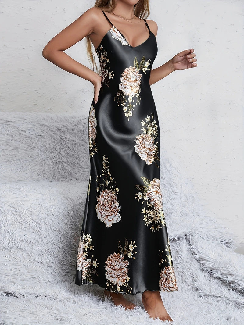 Robe de nuit élégante en Satin Éclat™