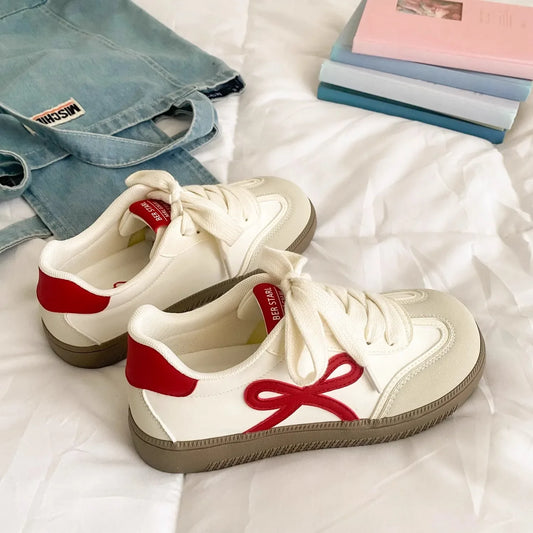 Solenne Shoes™ Cute Bow Casual Sneakers