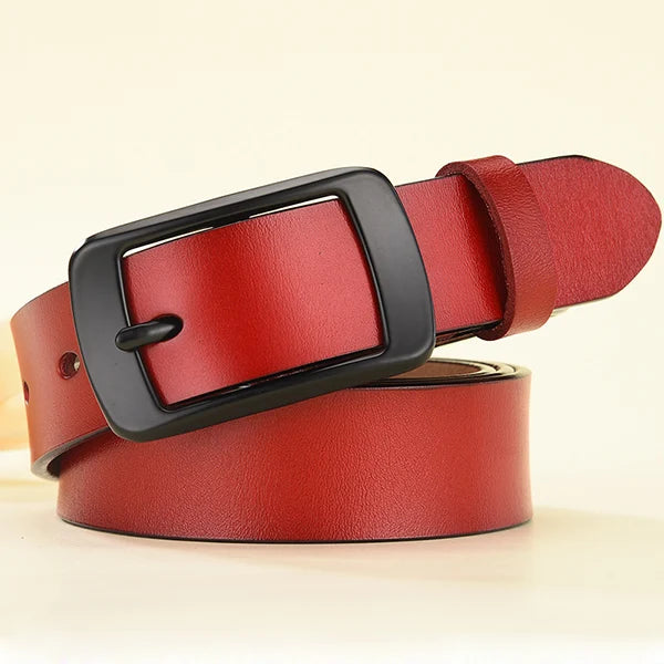 ÉlanBag™ Leather Belt Black Buckle