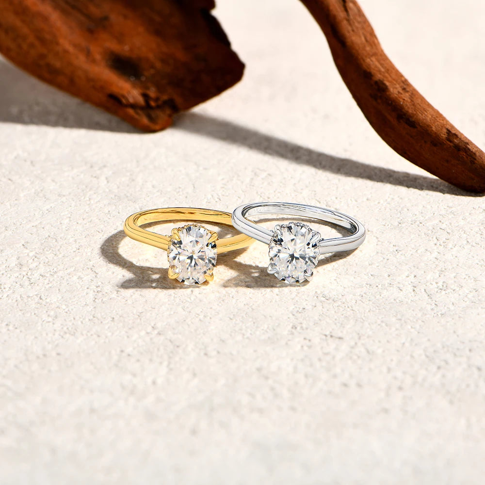 Elara Jewelry™ Eternal Glow Solitaire Ring