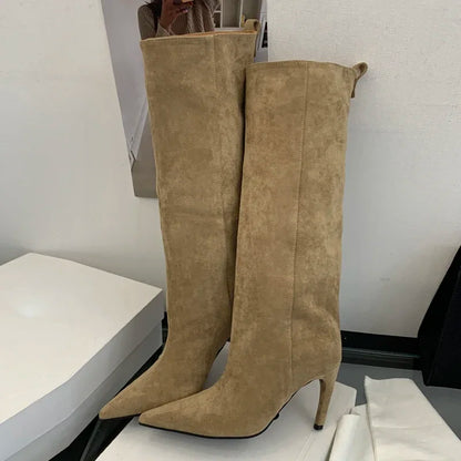Solenne Shoes™ Suede Heel Boots