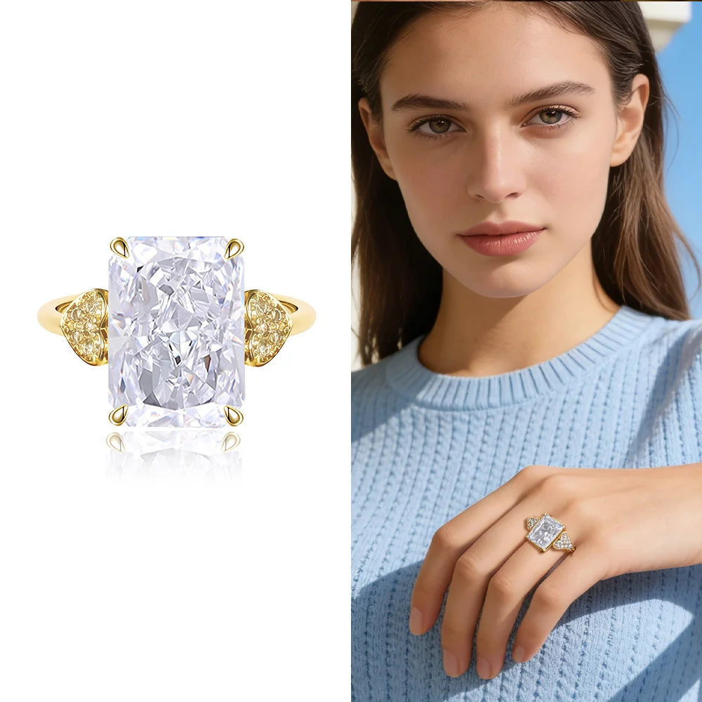 Elara Jewelry™ Aurora Prism Statement Ring
