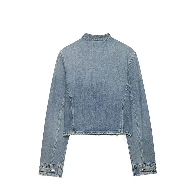Lunara Winter™ Damenmode-Jeansjacke