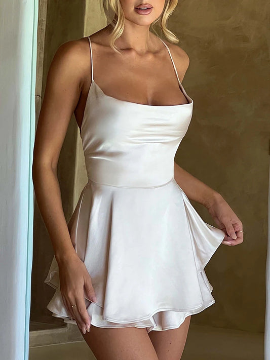 Amoura Dresses™ Silk Sexy Mini Dress