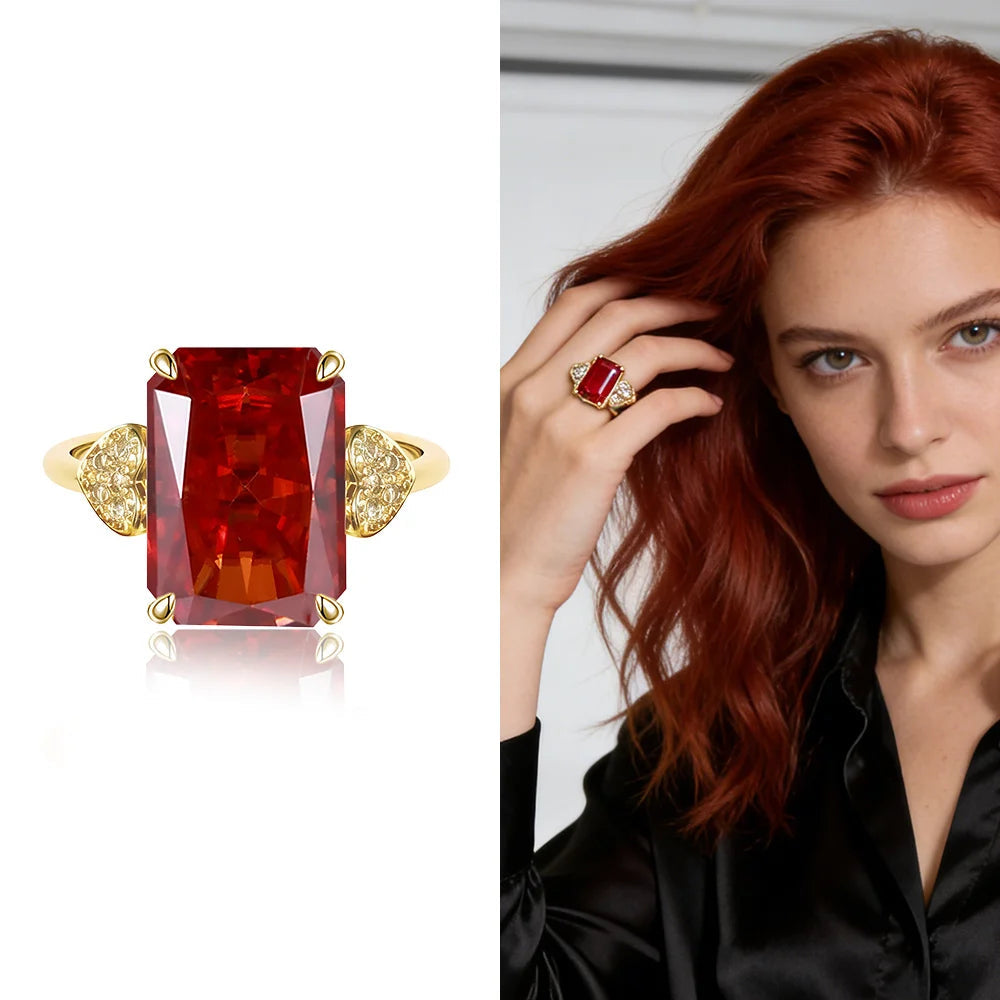 Elara Jewelry™ Aurora Prism Statement Ring