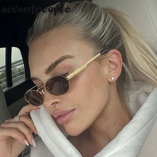 Velisse Sunglasses™ Oval Metal Frame Punk Eyewear