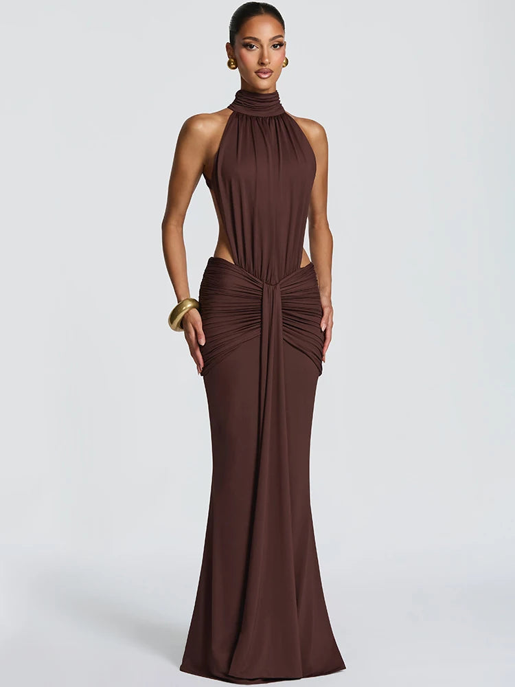 Amoura Dresses™ Turtleneck Backless Sexy Dress