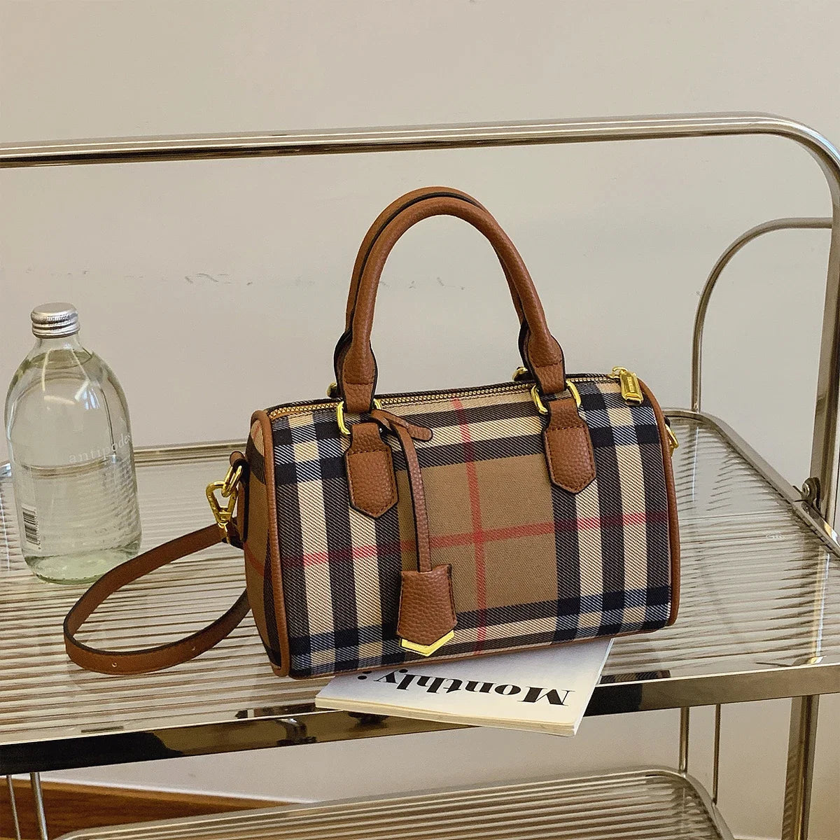 ÉlanBag™ Plaid Shoulder Bag
