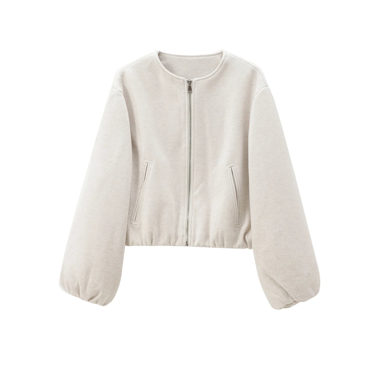 Lunara Winter™ Cropped Fleece Bomber Jacket