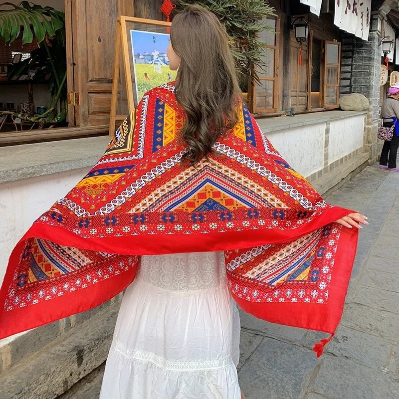 SeaLure™ Aura Artisanal Silk-Blend Shawl
