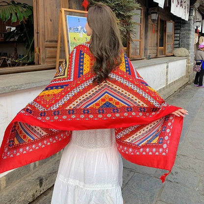 SeaLure™ Aura Artisanal Silk-Blend Shawl
