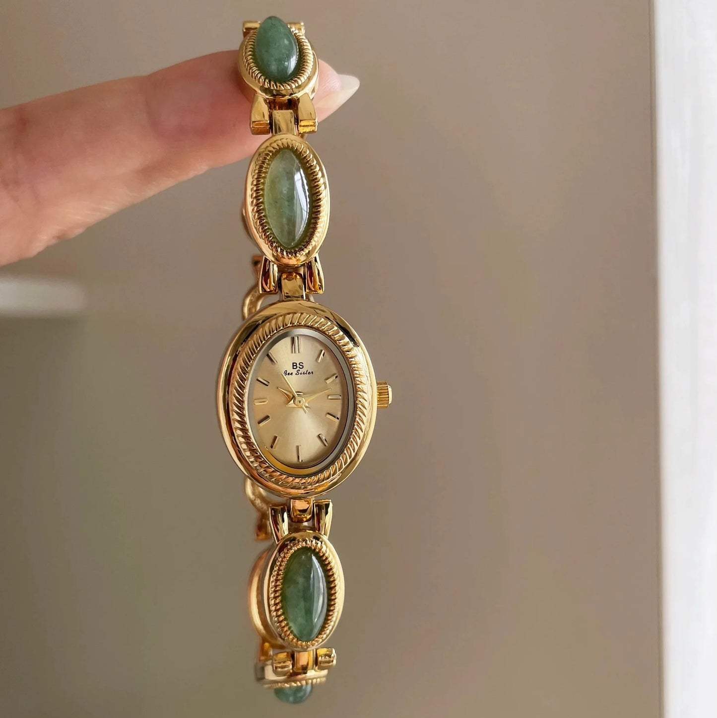 Velya Watches™ Damenuhr mit Steinarmband