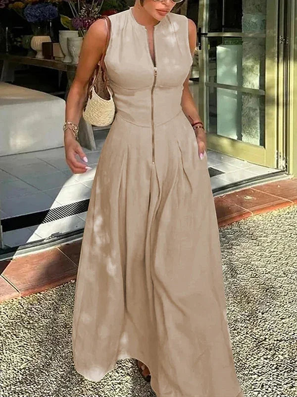 Amoura Dresses™ Frontal Zipper Dress