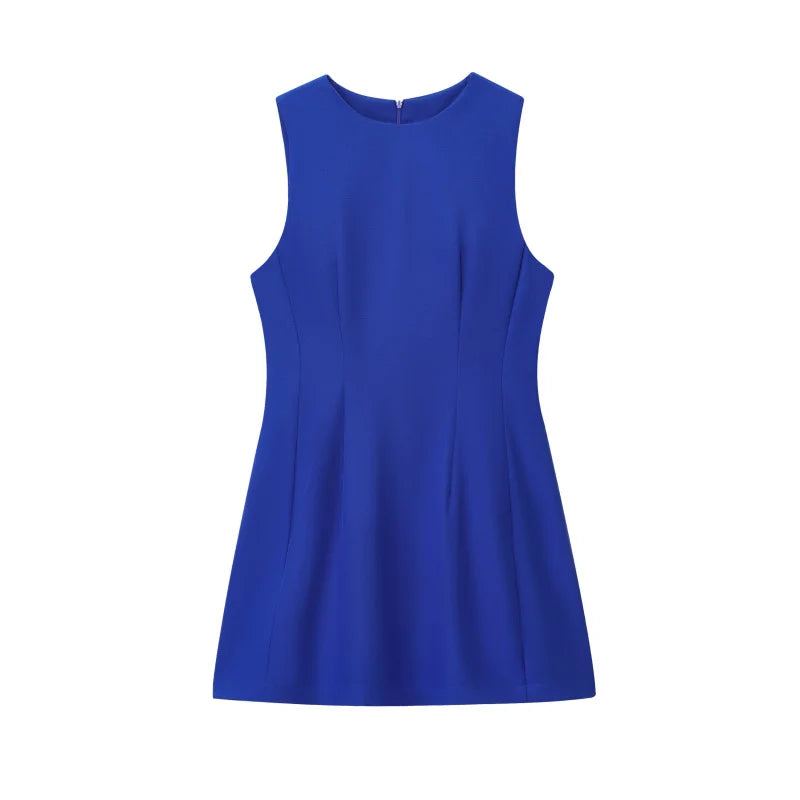 Amoura Dresses™ Round Neck Sleeveless Dress