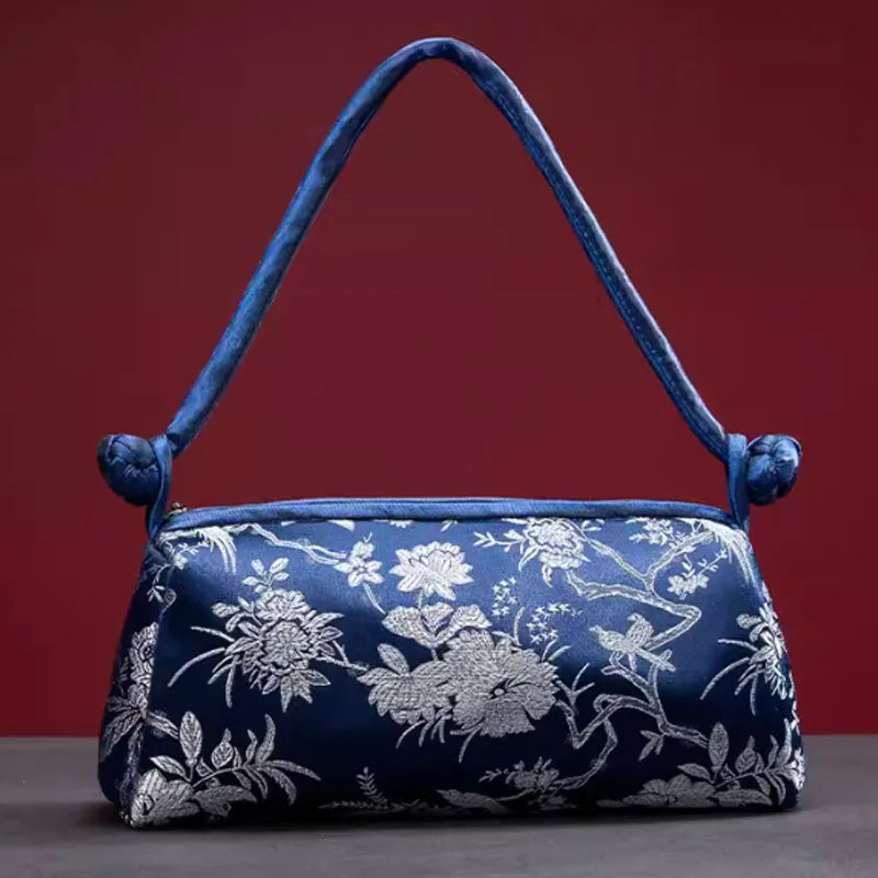Bolsa feminina bordada em seda ÉlanBag™