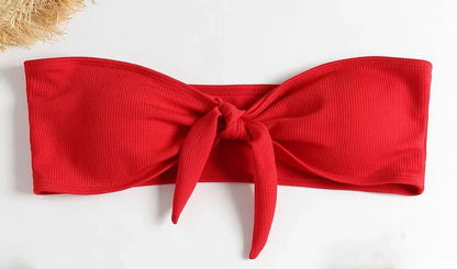 SeaLure™ Velvet Knot Bandeau Bikini Set