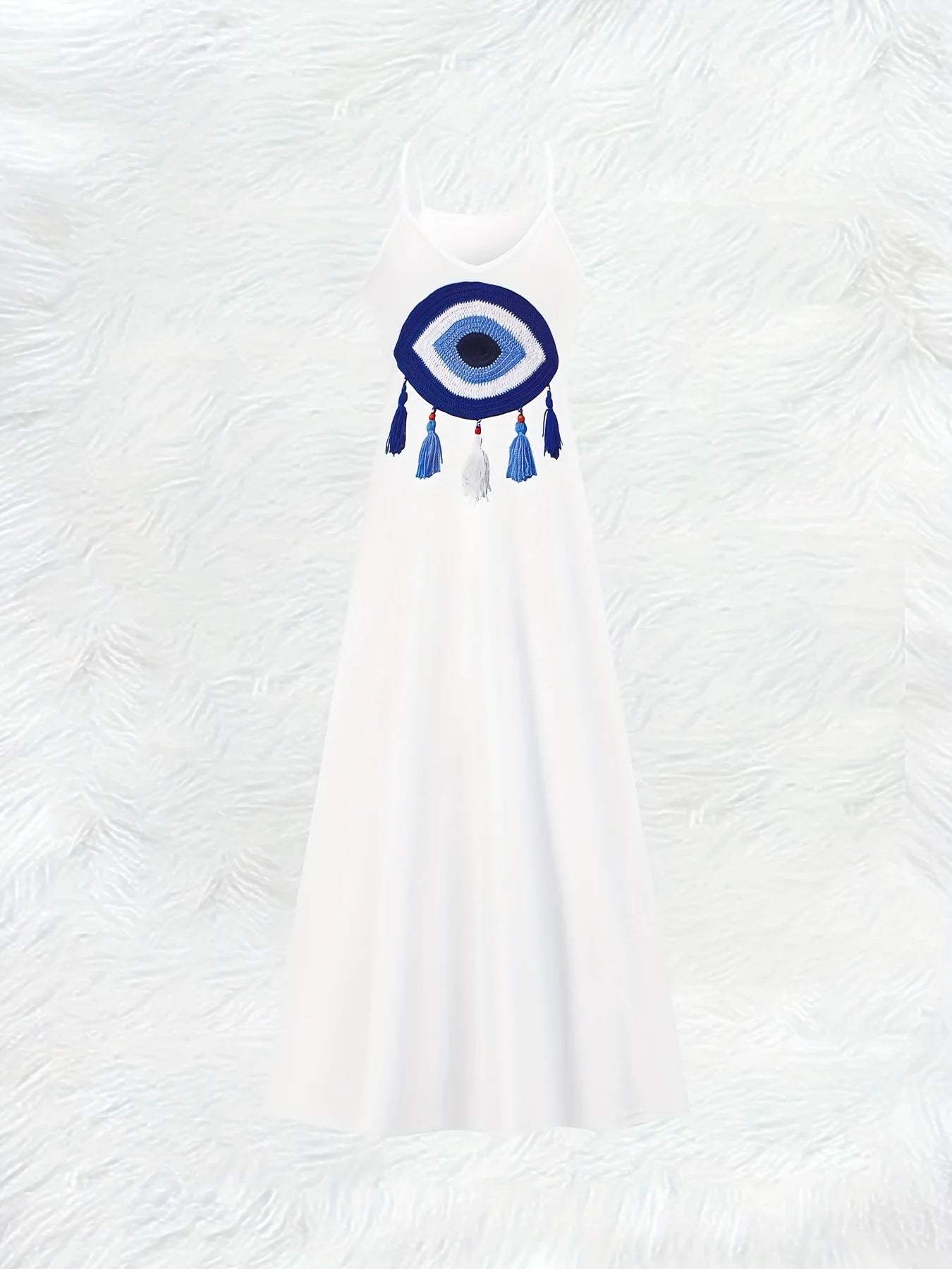 Amoura Dresses™ Summer Fringe Detail V-Neck Dress