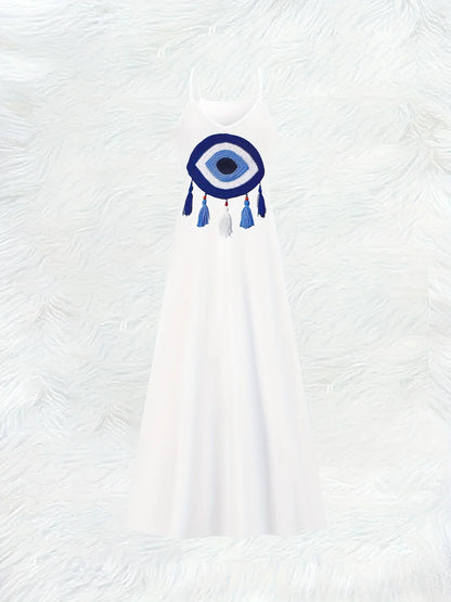 Amoura Dresses™ Summer Fringe Detail V-Neck Dress